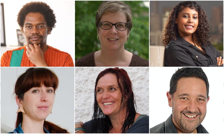 New Arts & Culture Trust board of trustees from top to bottom: Arthur Nkuna, Brenda Doyle, Lakin Morgan-Baatjies, Levinia Jones, Mariapaola McGurk and Peter Baur.