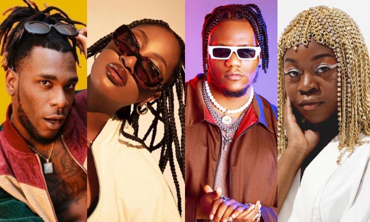 Burna Boy, Tems, Pheelz and Sampa the Great.