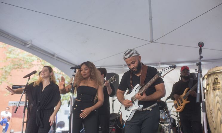 A band performing at Afribembé 2021. Photo: Redens Desrosiers