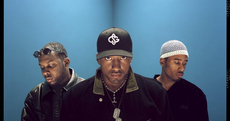 (Photo) : le crew hip hop A Tribe Called Quest, pensionnaire de Sony Music France.