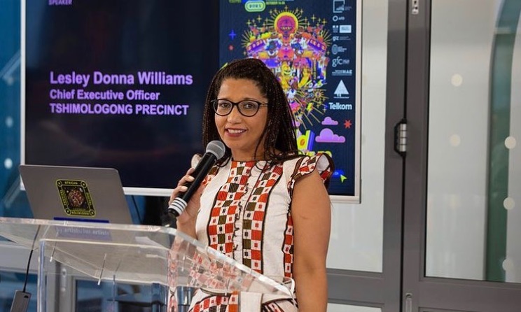 Tshimologong Digital Innovation Precinct won the BASA Chairperson’s Award for the Fak'ugesi African Digital Innovation Festival. In the photo: Tshimologong Precinct CEO Lesley Donna Williams. Photo: Facebook