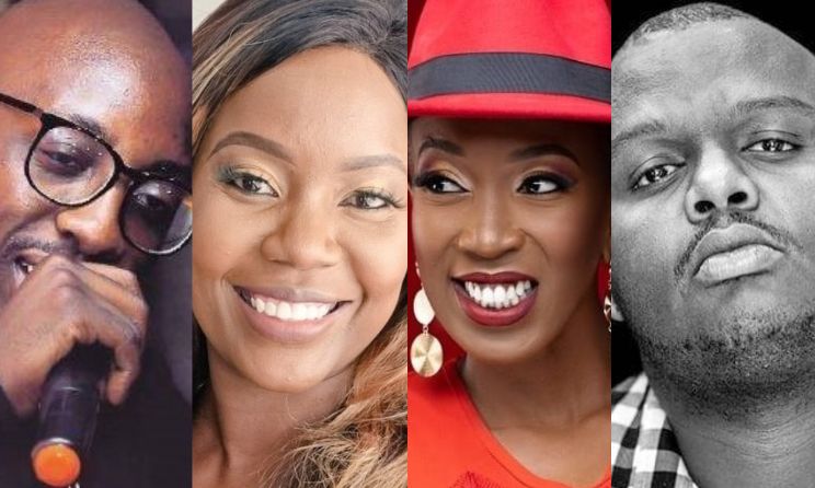 Kenyan artists Bien-Aime Baraza, Sanaipei Tande, Wahu and Mejja.