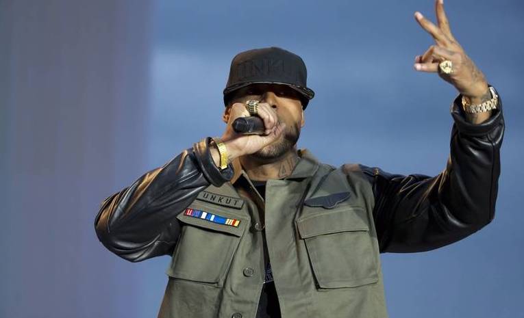 (Photo) : Booba sur scène.