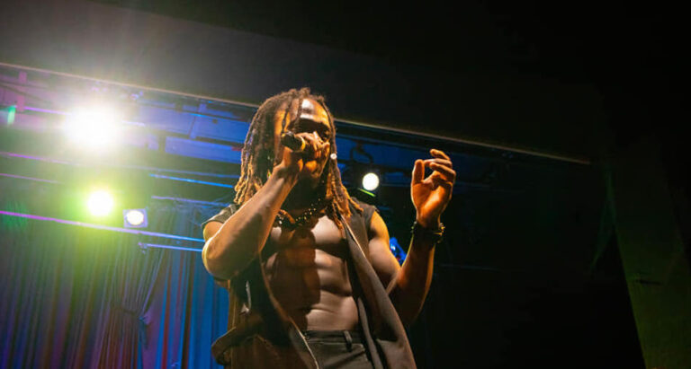 (Photo) : l'artiste camerounais Mr Leo sur scène.