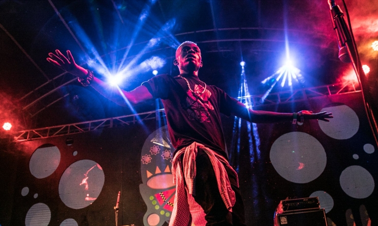 Congolese MC Chris Mec performing at Nyege Nyege 2018. Photo: Zahara Abdul