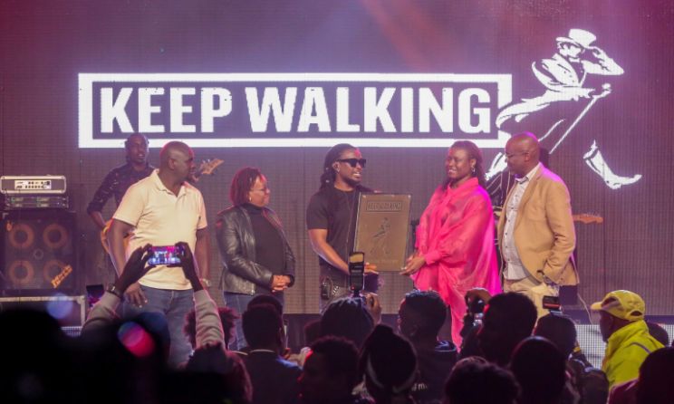 Nyashinski is unveiled as the brand ambassador of The Walkers campaign.
