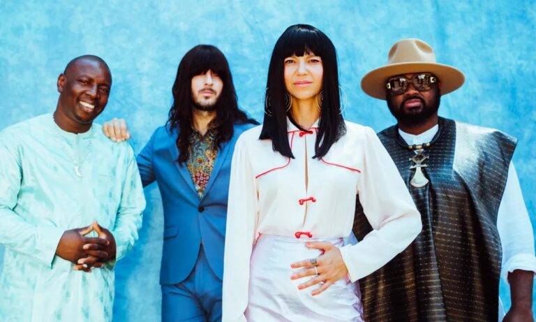 Vieux Farka Touré and Khruangbin’s Mark Speer, Laura Lee and Donald Johnson Jr.