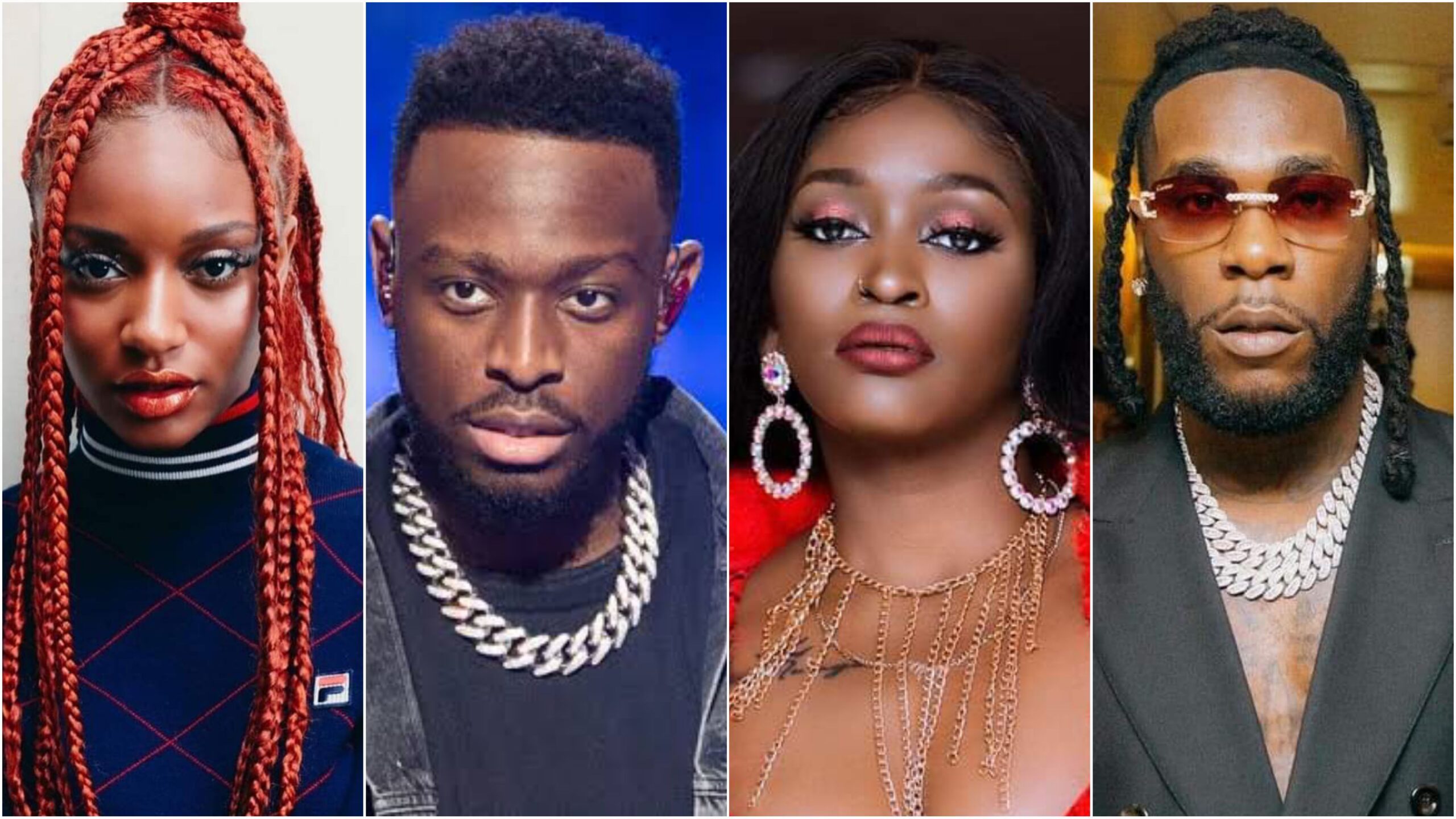 (Photo) : Ayra Starr, Dadju, Winnie Nwangi, Burna Boya