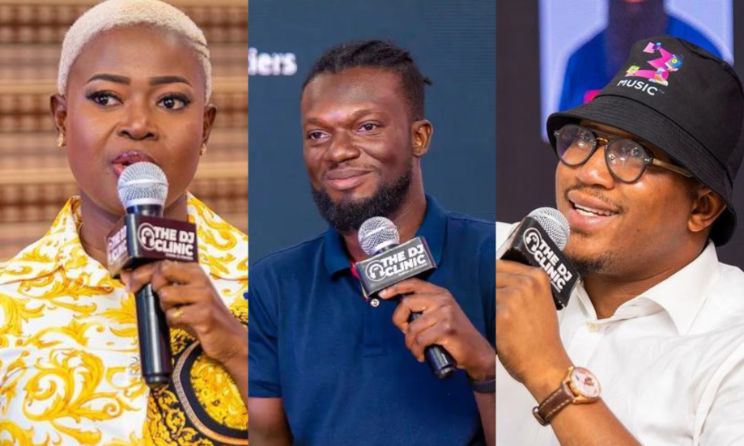 Marketing expert Nana Yaa Amoah-Owusu, tech expert Kobby 'Spiky' and creative entrepreneur Sadiq Abdulai Abu were among facilitators at the 2022 Ghana Dj Clinic.