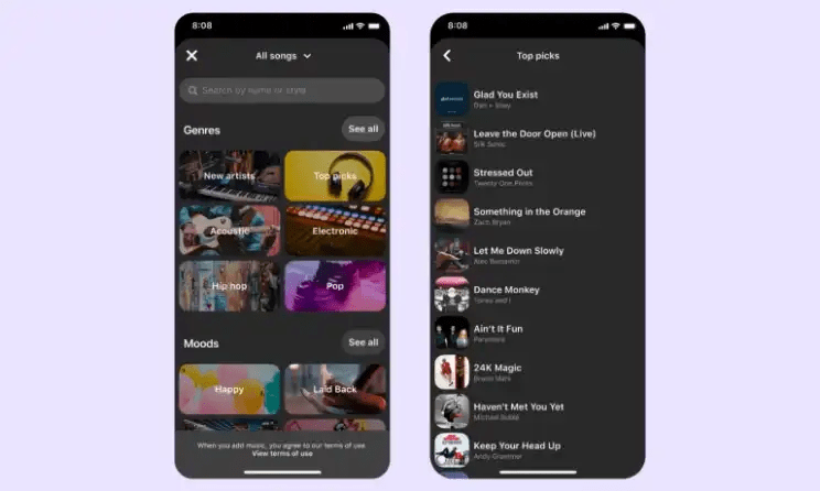 Pinterest users can now add songs by artists such as Ed Sheeran, Silk Sonic, Anitta and more to their Idea Pins.