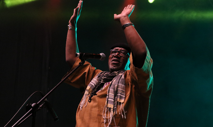 The candidate should have experience in arts management. In the photo: Sipho ‘Hotstix’ Mabuse performing at Bassline Fest in Johannesburg in 2018.