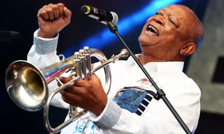 The late Hugh Masekela.