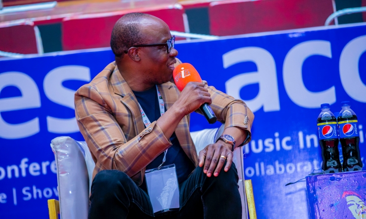 A'Salfo (Ivory Coast) speaking at ACCES 2022. Photo: @jozeyphotography