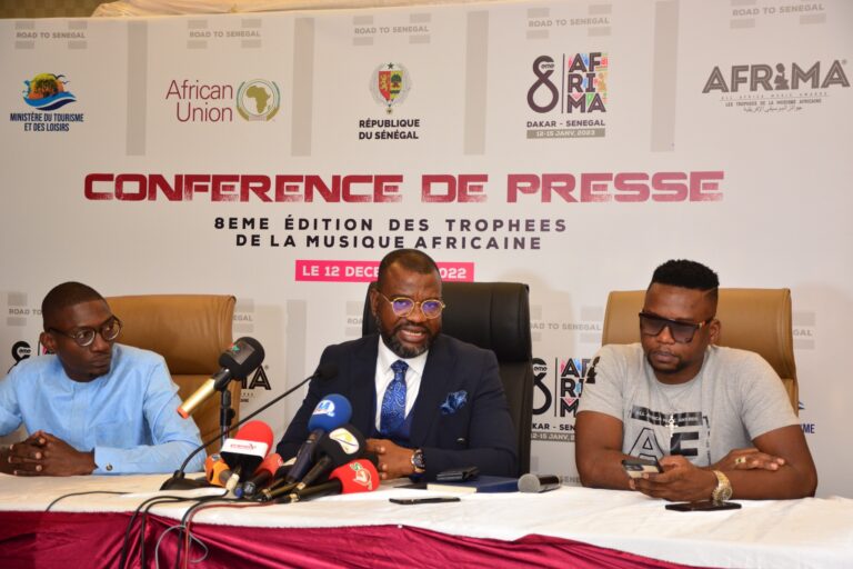 (Photo) : conférence de presse de l'équipe AFRIMA à Dakar.