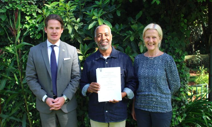 Swedish ambassador to Ethiopia and Djibouti Hans Henric Lundquist, Selam founder and executive director Teshome Wondimu and SIDA’s head of regional development cooperation in Africa, Ulla Andrén.