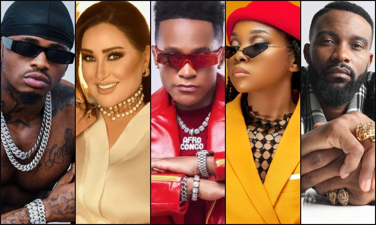 Diamond Platnumz, Latifa, Innoss'b, Zuchu and Fally Ipupa.