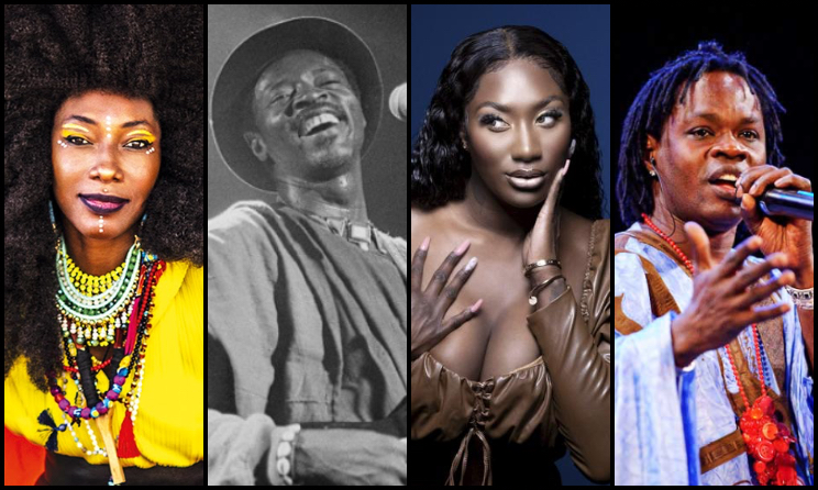 (Photo) : Fatoumata Diawara, Ali Farka Touré, Aya Nakamura et Baaba Maal.