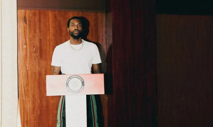 A still from Meek Mill’s new video.