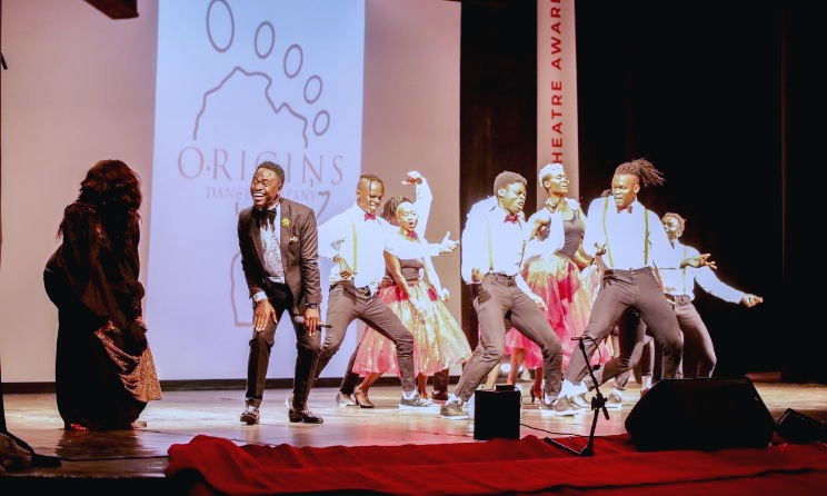 A dance troupe performing at the 2023 Kenya Theatre Awards ceremony in Nairobi on 23 February.