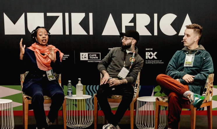Panellists speaking at the Muziki Africa segment in 2022. Photo: Facebook