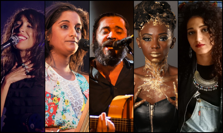 (Photo) : Djazila Satour, Maya Kamaty, Labess, Pamela Badjogo et Bab L'Bluz.