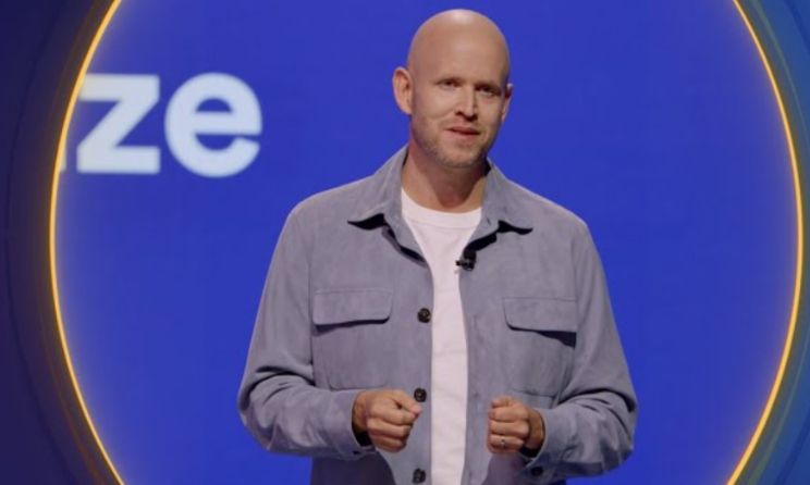 Spotify CEO Daniel Ek at the 2023 Stream On event.