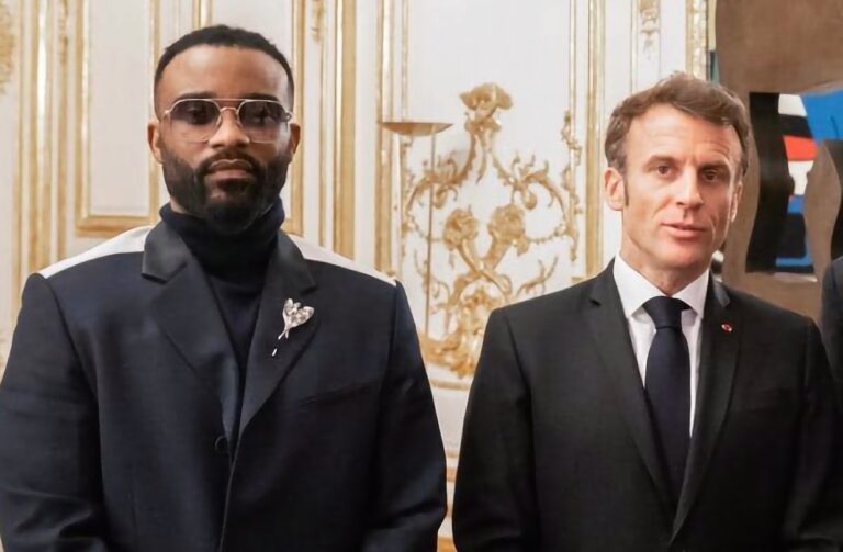 (Photo) : Fally Ipupa et Emmanuel Macron