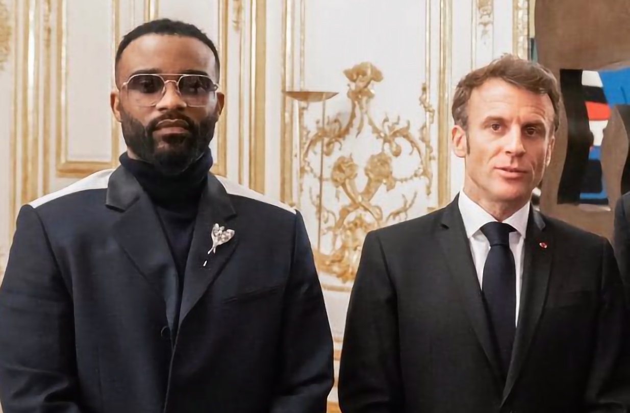 (Photo) : Fally Ipupa et Emmanuel Macron