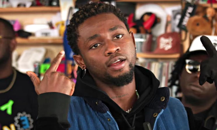 Omah Lay during his Tiny Desk performance.