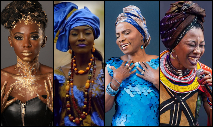 (Photo) : Pamela Badjogo, Coumba Gawlo, Angélique Kidjo et Fatoumata Diawara.