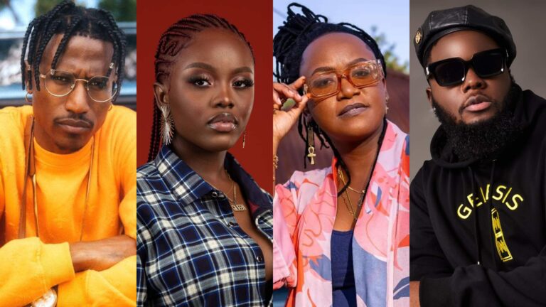 (Photo) : Octopizzo (Kenya) Gyakie (Ghana), Fena Gitu (Kenya), Ko-C (Cameroun)