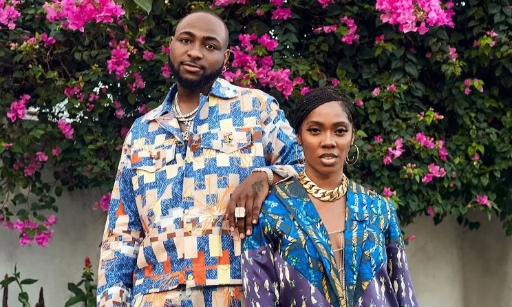 Davido and Tiwa Savage.