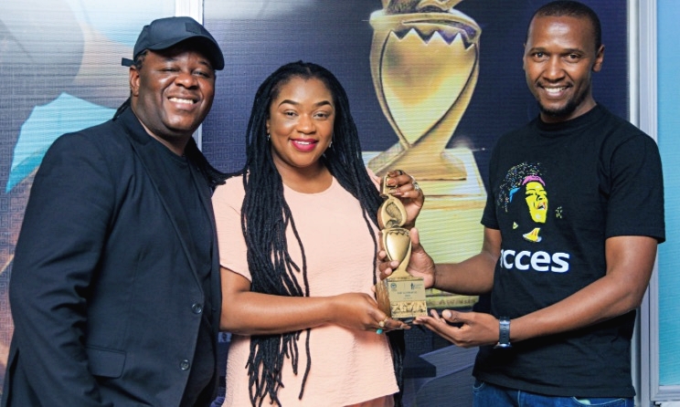 ZIMAs executive member Marshall Shonhai, musician Feli Nandi and Music In Africa reporter Ano Shumba at a press briefing in Harare on 5 June. Photo: Swish Says Photography