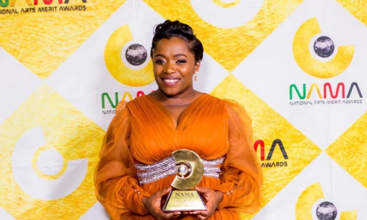 The National Arts Merit Awards (NAMAs) is among the recipients. In the photo: Top local gospel award Janet Manyowa at the previous NAMAs ceremony.