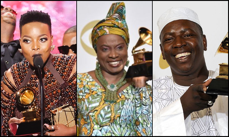 (Photo) : les artistes africains Nomcebo Zikode, Angélique Kidjo et Ali Farka Touré.