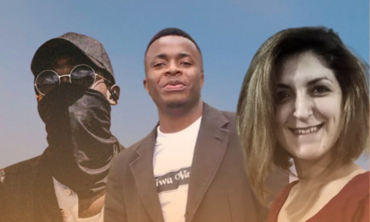 Stretch Hold Music Group founders Reuben Onyango, Derrick Mulla and Mirjana Davcheva.