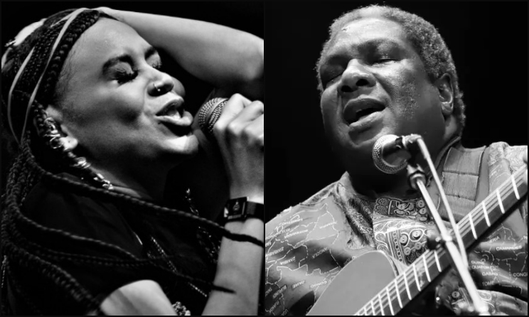 Sho Madjozi and Vusi Mahlasela. Photos: Jonathon Reese and Hank Strauss, respectively