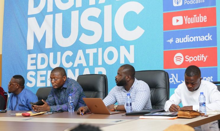 Speakers at the inaugural Digital Music Education Seminar in Ghana.