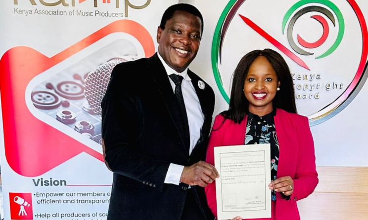KAMP CEO Maurice Okoth and chairperson Angela Ndambuki.