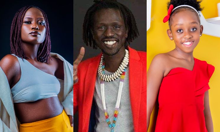 Shammalee, Emmmanuel Jal and Angel Atieno.