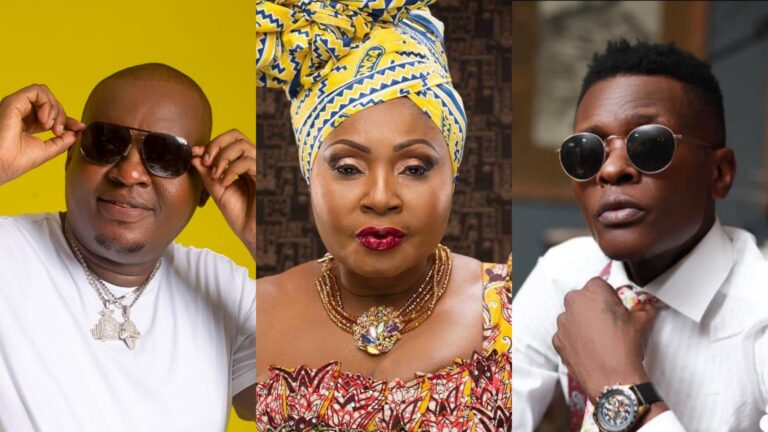(Photo) : Les chanteurs Professor Jay, Mbilia Bel et Joseph Chameleone