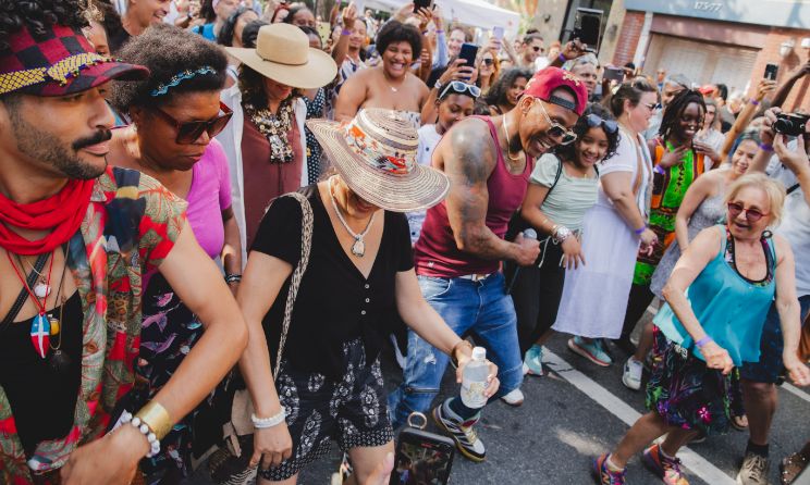 Festivalgoers at Afribembé 2023.