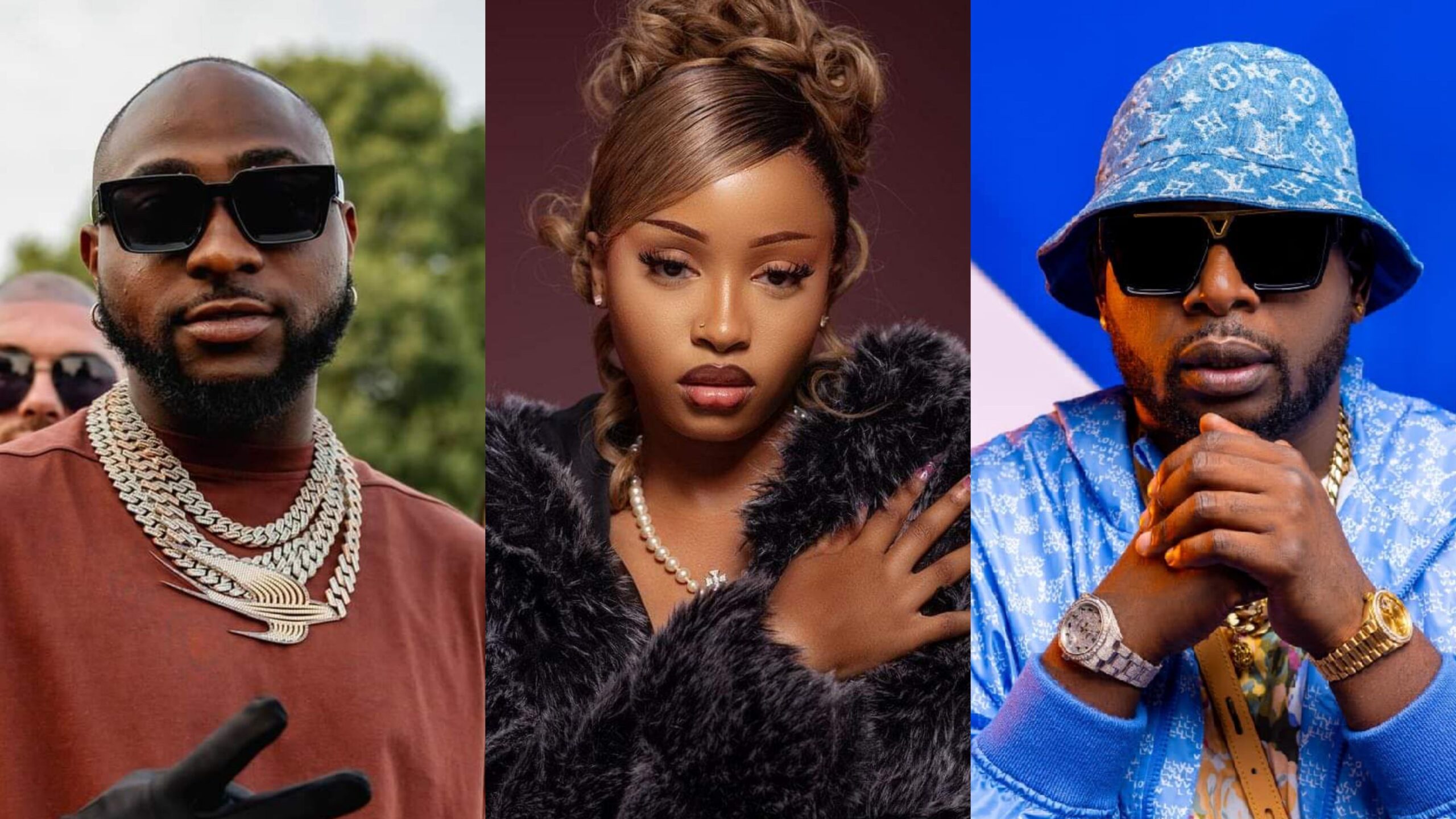 (Photo) : Davido, Uncle Waffles, Dj Maphorisa