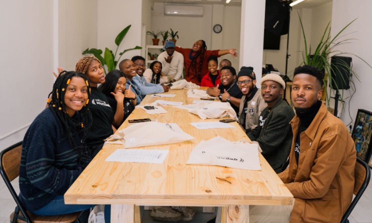 The first recipients of the VUKUBONE Sound Lab during a capacity-building session. Photo: Birthmedia