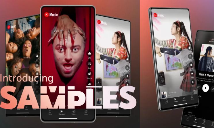 Samples is available on the YouTube Music app.