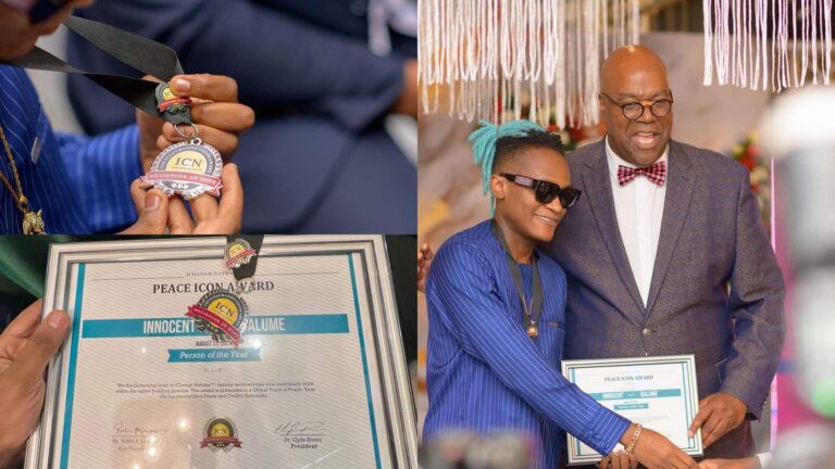 (Photo) : Innoss'B a couronné « personnalité de l'année » au Peace Icon Award