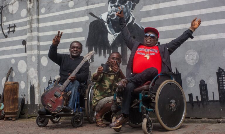 (Photo) : les artistes handicapés du Staff Benda Bilili.