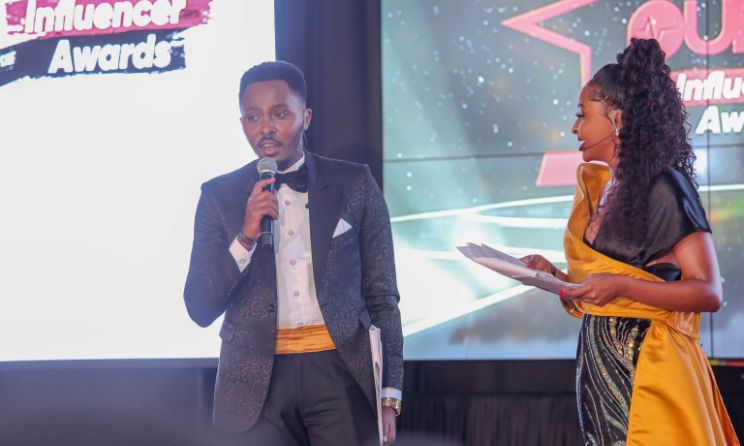 Pulse Influencer Awards 2023 hosts Shemar Muikia and Muthoni Irungu.