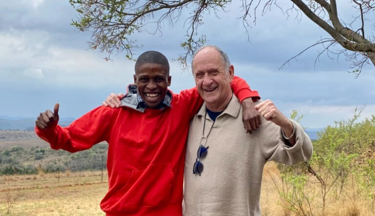 Katlego Lekalake with Richard Gottehrer
