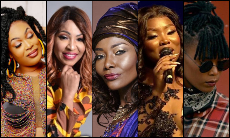 (Photo) : Josey, Viviane Chidid, Coumba Gawlo, Roseline Layo et Jozie.